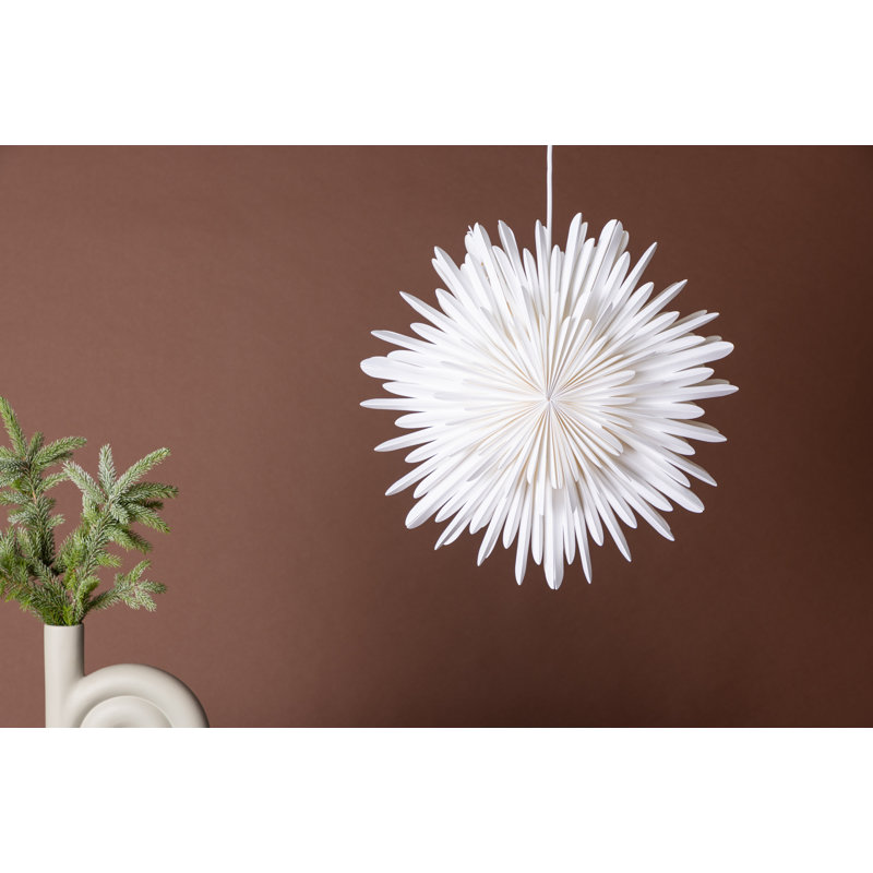 Brooklana 1 - Light Geometric Pendant, 46cm H x 46cm W x 46cm D, Grey/Blue