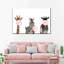 «Bubble Gum Safari Animals», reproduction sur toile-1340691765