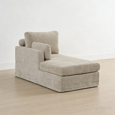 Chaise longue rembourrée L 60 po