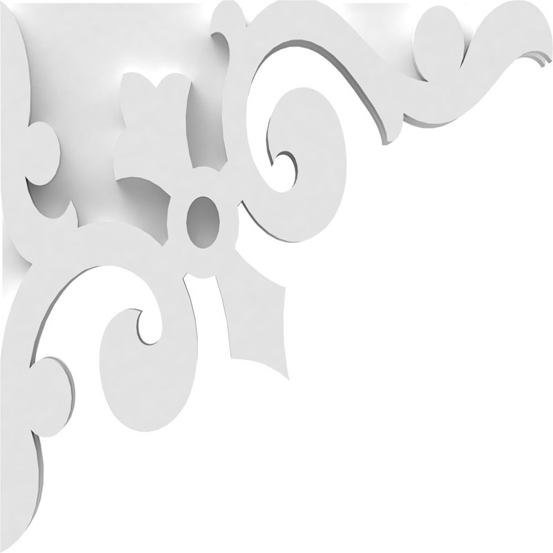 Corbeau en PVC de qualité architecturale Whitman, H 12 po x l 12 po x P 1,875 po