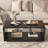 Rectangular Coffee Table With Storage For Living Room, Small Spaces-216558236