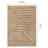 Fresno Brown Cream Modern Lines Area Rug-102211051