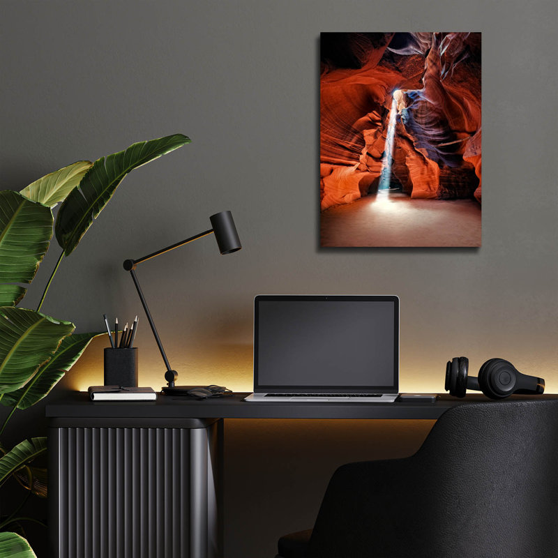  «Antelope Canyon Arizona 1» par David Drost, art mural en verre acrylique, 12 po x 16 po