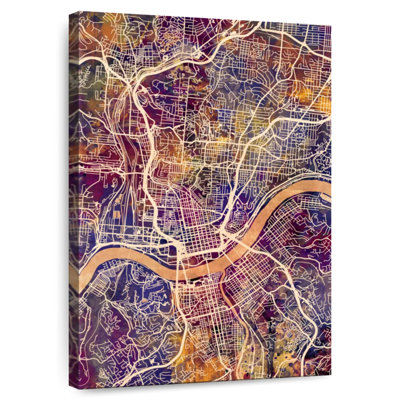 Cincinnati Ohio City Map II