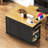 Large Kitchen Island with 2 Bar Stools, Power Outlet, Door Internal Storage Rack, and 5 Wheels for Versatile Mobility and Storage-1806759437