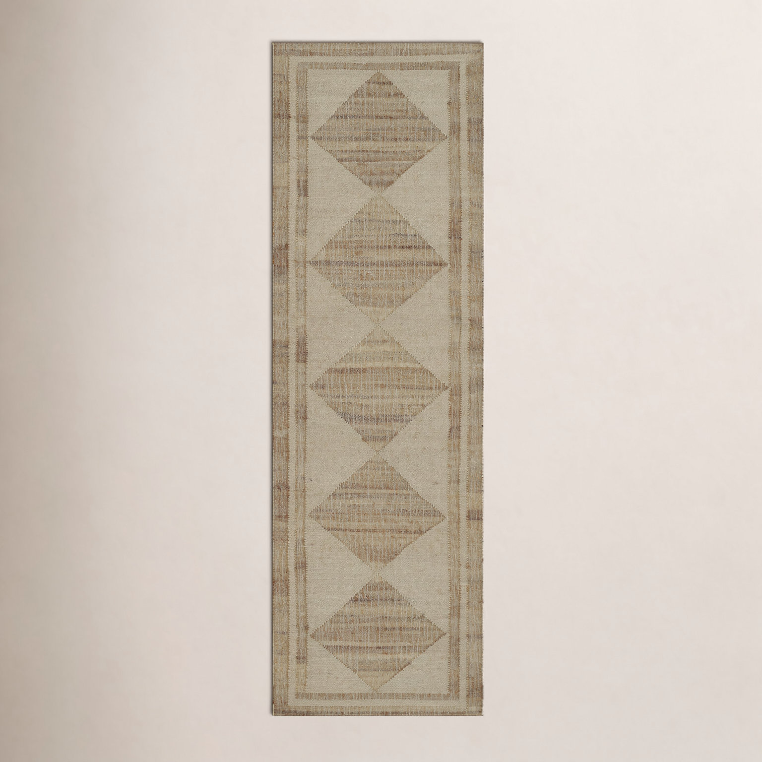 Orchard Ivory Hand-Woven Geometric Jute Rug, Runner 2'3" x 8'