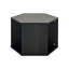 2 pièces Table basse hexagonale - Table de chevet de 47,97 po avec 2 compartiments de rangement généreux