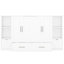 Lit grand format avec options de rangement, tablettes, tiroirs et solutions blanches-1751573913-1751573915