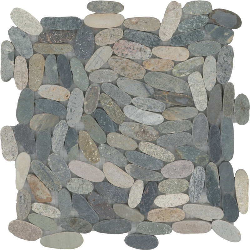 Carrelage de sol et mural Venetian Pebbles Flt Multicolor 12 po x 12 po