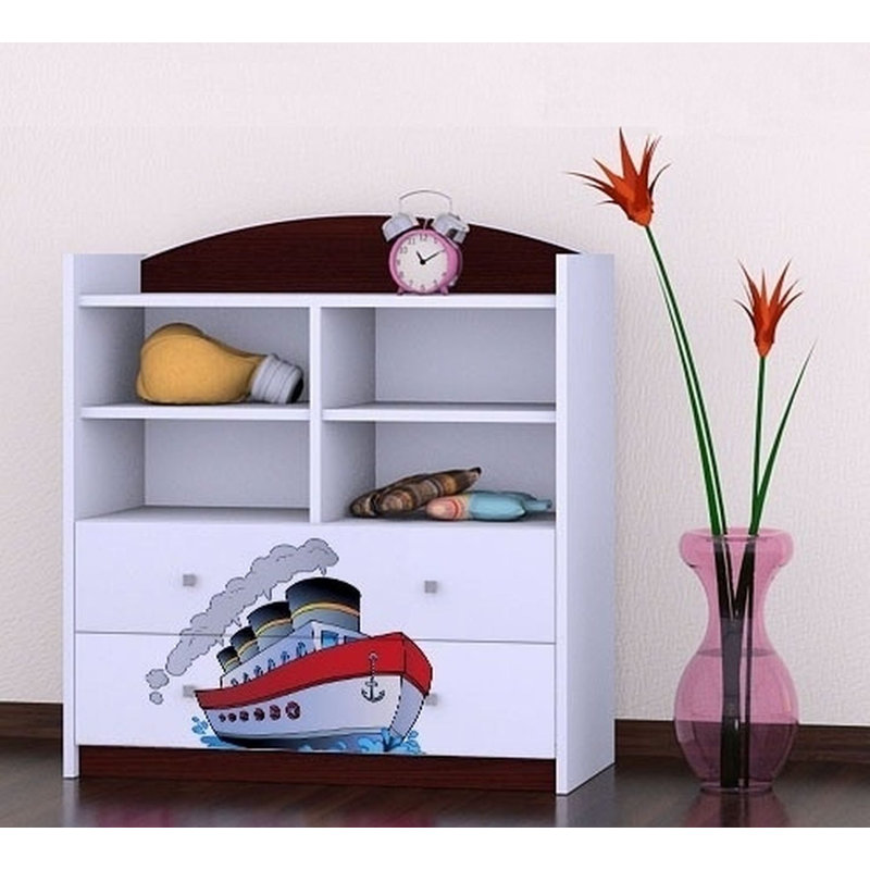 Gia 96cm H X 86cm W Kids Cube, Wenge
