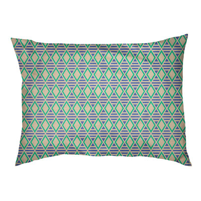 Coussin de créateur géométrique diamants Byrge