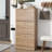 3-Drawer Shoe Storage Cabinet, 3-Tier Wood Organizer For Entryway With Large Capacity And Durable Construction