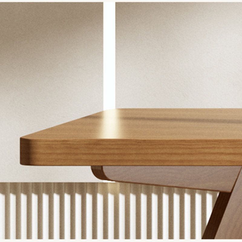 European style solid wood dining table set., 29.5"H x 31.4"L x 70.8"W