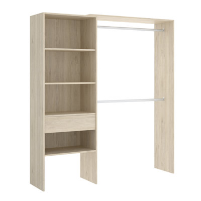 Alandria 110cm - 160cm Closet System (Can Be Cut To Fit)