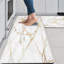 Tapis de cuisine dorés et blancs anti-fatigue 2 tapis de cuisine en marbre antidérapants en PVC pour évier de plancher