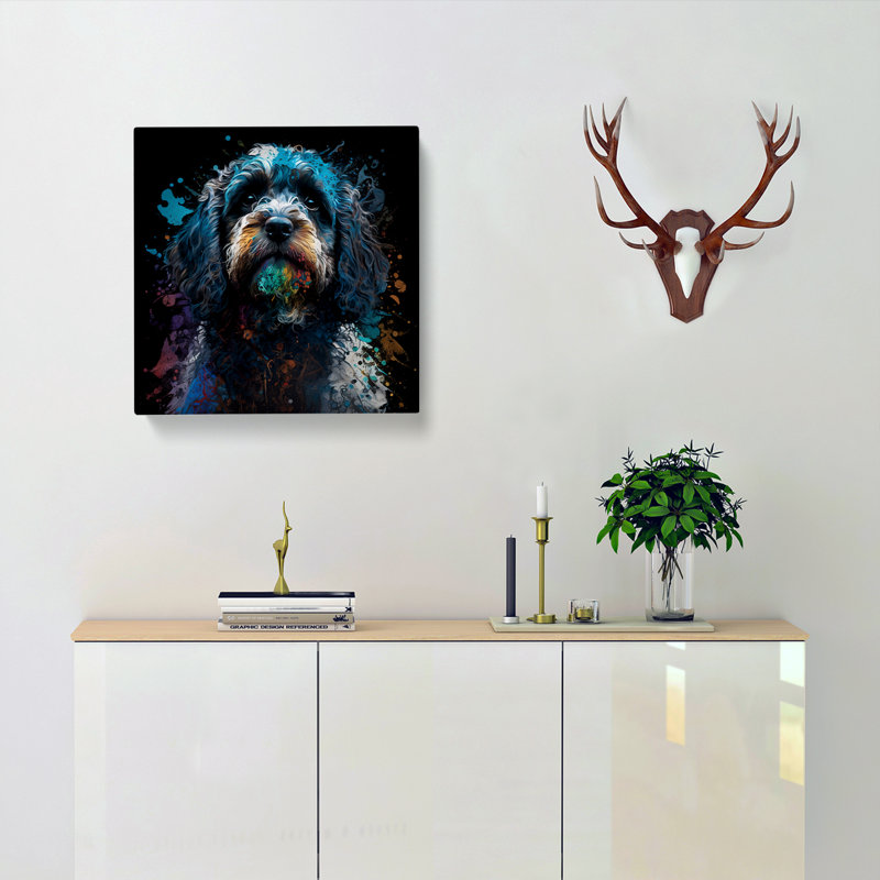 Cockapoo Splatter - No Frame Print