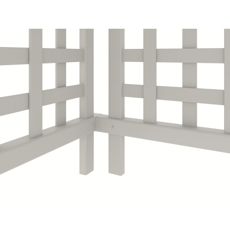 White Vinyl Lattice Air Conditioning Cover Screen Kit