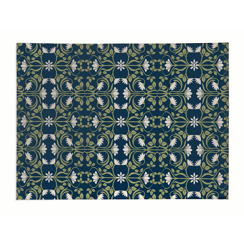 Tapis de cuisine Savanah, Rectangle 3 pi x 5 pi, Vert
