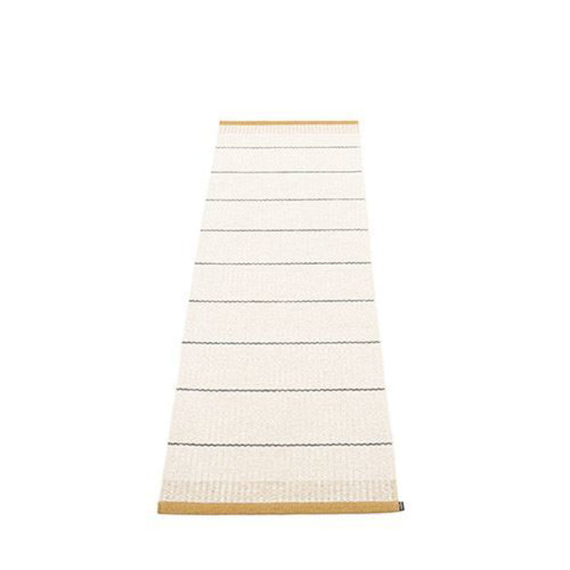 Tapis ocre / blanc Belle