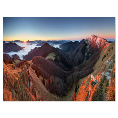 " Red Mountain Sunset Panorama "