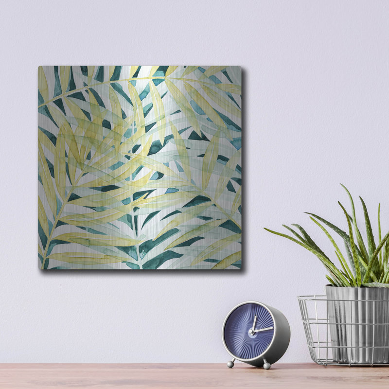 «Sunlit Palms II» par Grace Popp, H 12 po x l 12 po
