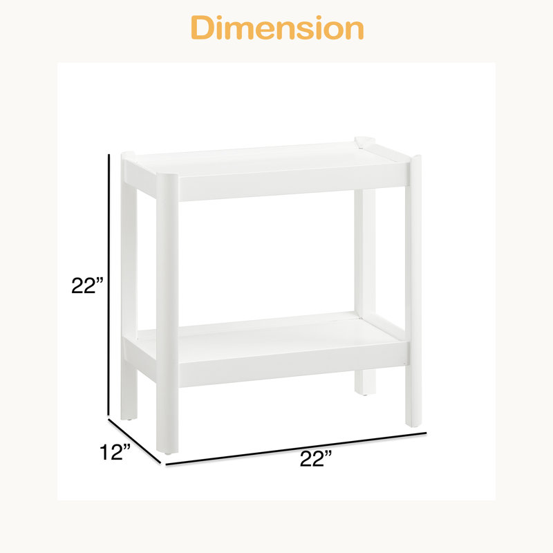 Matte Nightstand, White