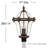 San Clemente Three-Light 26.25" Outdoor Post Lantern (Post Sold Separately)-144027707