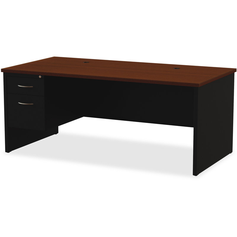 Bureau de direction Pabel, H 29,5 po x l 66 po x P 30 po, Retour à gauche, Noir