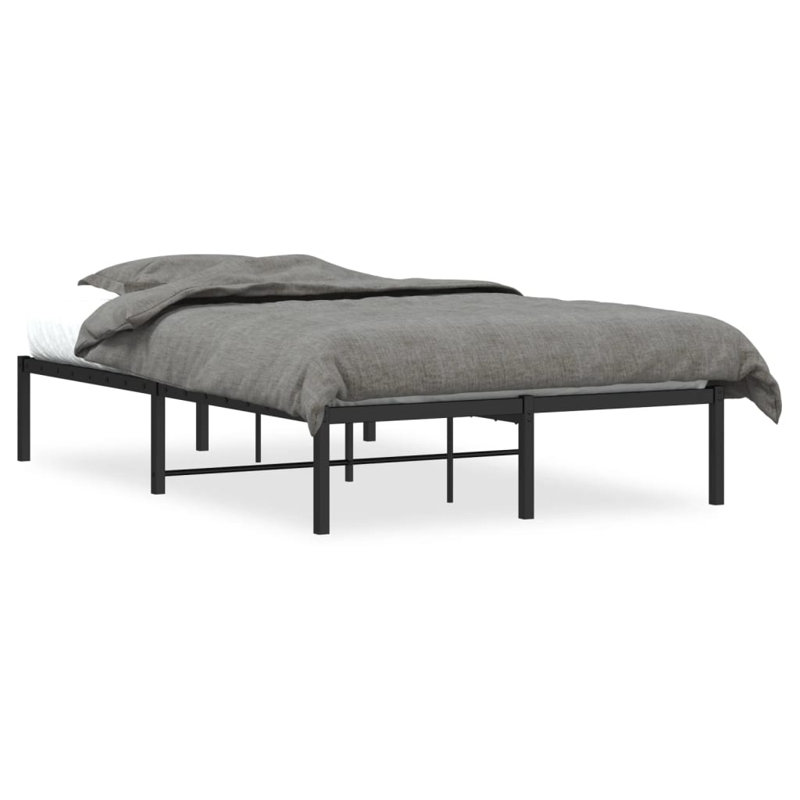 Akenside Bed, Black, Small Double (4')