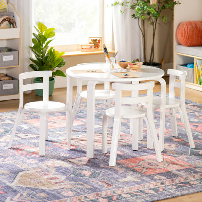 Nordic Table and Chairs - White by Guidecraft