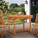 Clarisse Extendable Round Teak Outdoor Dining Table