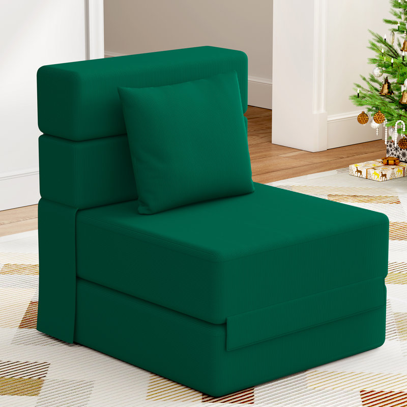 Canapé modulaire convertible en tissu Boneless, Vert