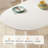 Simple Pure White Rock Plate Dining Table-1985506940