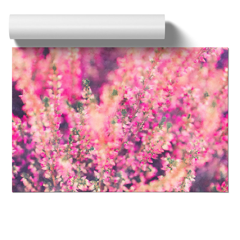 Pink Heather - No Frame Print, 21cm H x 30cm W x 0.1cm D