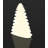 Chrismy Matte Ice White Battery Powered LED Outdoor Table Lamp