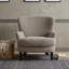 Fauteuil club Boucle avec pieds et accoudoirs