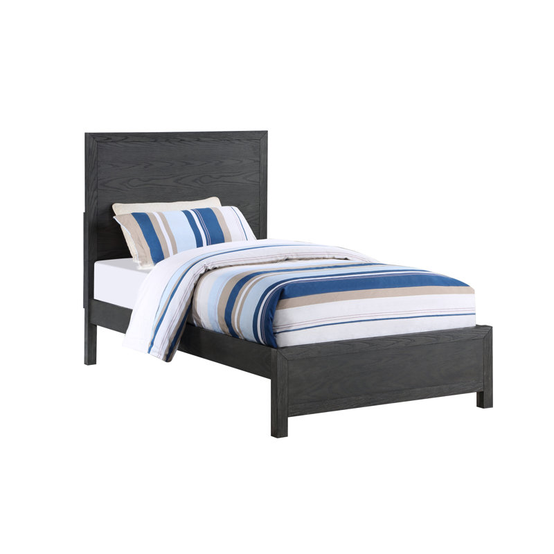 Contemporary Bed, Full / Double, White