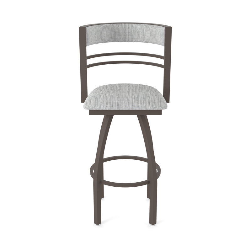 Hunter Swivel Stool, Tissu-graphique alpin, Bronze, Tabouret de bar (siège d'une hauteur de 36 po)