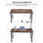 Sharlen 165.3''Wide 12FT Modular Rectangular Conference Table, Modern Seminar Table-1239321011