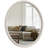 Round Rope Effect Frame Decorative Wood Mirror-1468234398