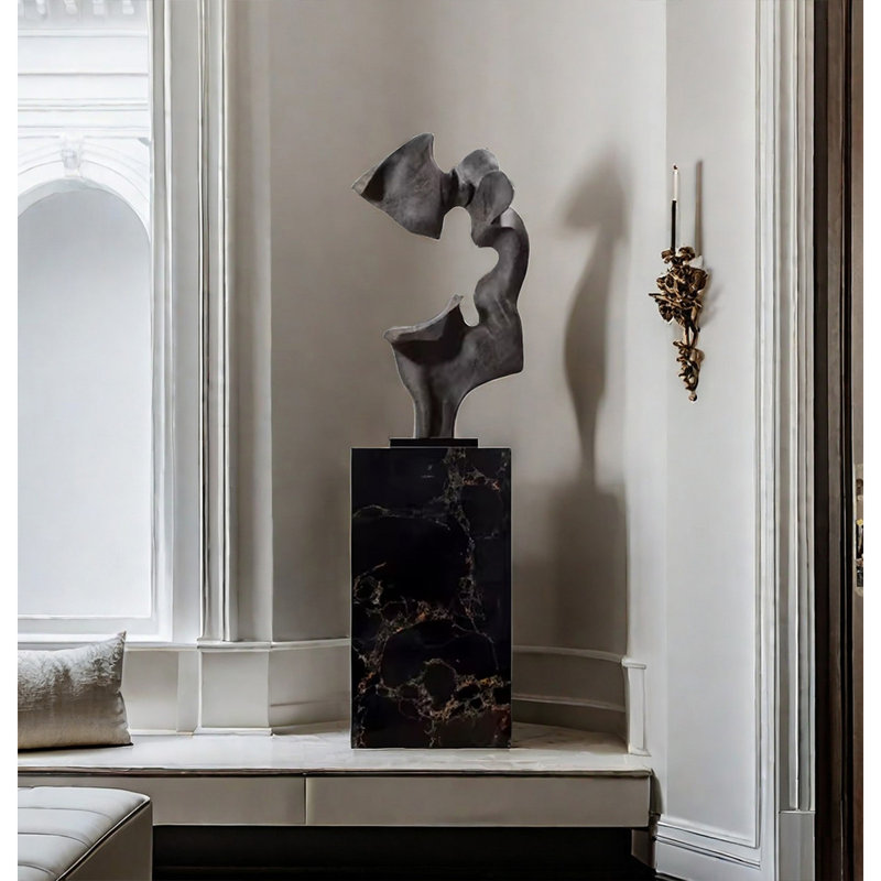 Figurine Creative Sculpture, Noir; or