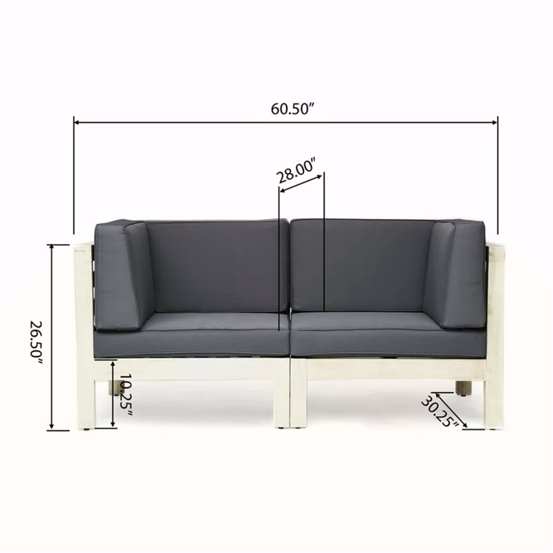 Causeuse élégante à dossier en X, parfaite pour les espaces compacts et les intérieurs modernes avec confort et élégance.