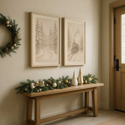 Snowfall Sketches Set of 2 Art Prints