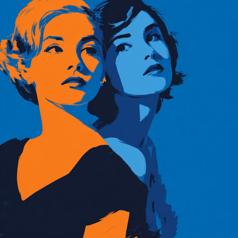 «Silent Conversation», art mural sur toile tendue, H 20 po x l 20 po x P 1,5 po