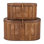 Boîtes de rangement modernes décoratives ovales en rotin tissé