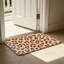 Tapis de jardin à imprimé léopard, 24 x 36 po, brun et beige
