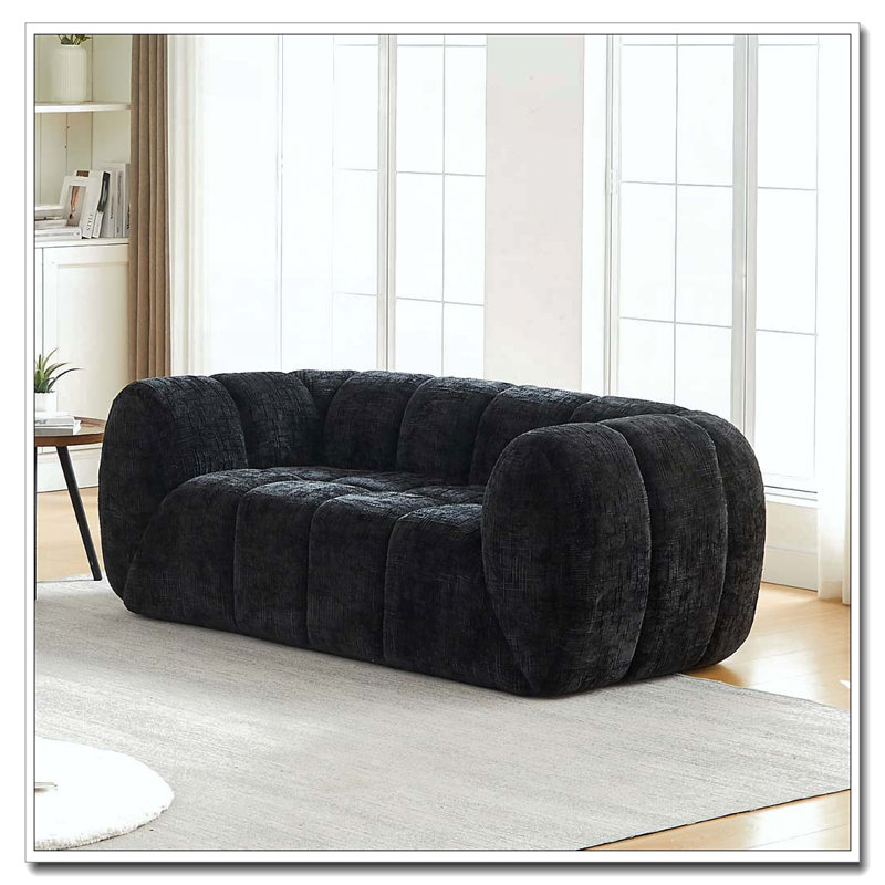 Canapé en chenille moderne, Grey, 2