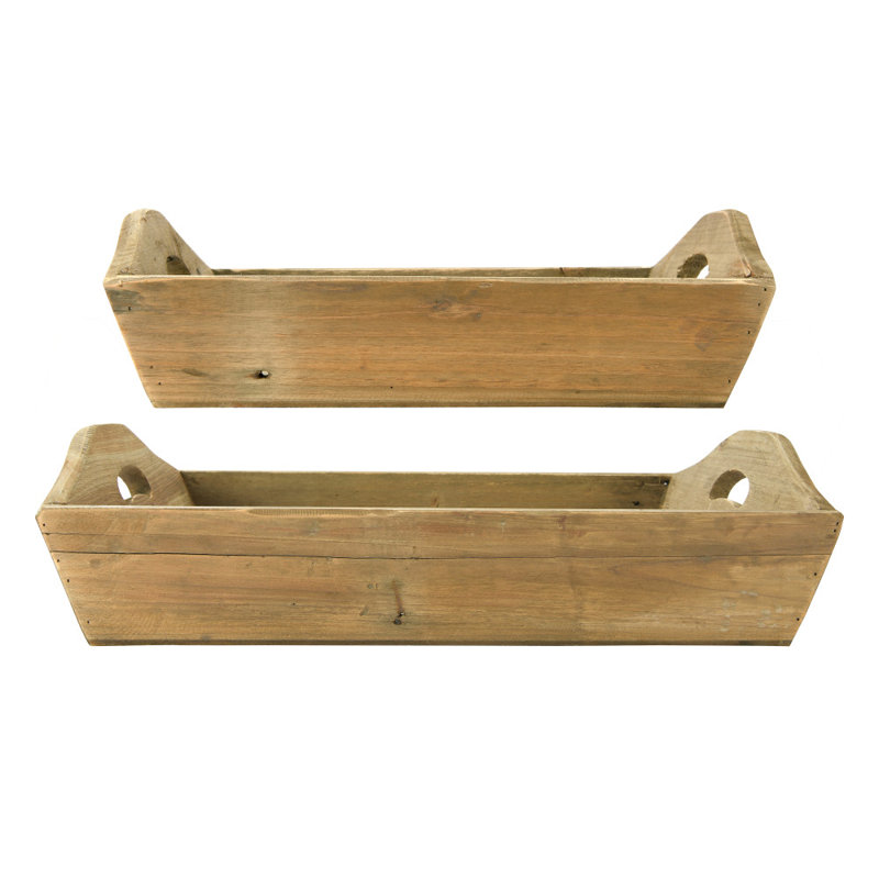 Solid Wood Tray - Set of 2