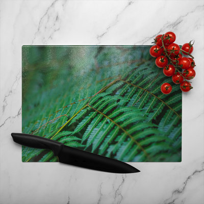 leaves pattern and texture at Indonesia Designer Glass Chopping Board