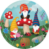 Creative Converting Party Gnomes Paper Plates, 24 ct